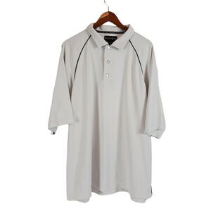 FootJoy Golf Polo SIZE X-Large XL  Collar Shirt Mens White Short Sleeve FLAW